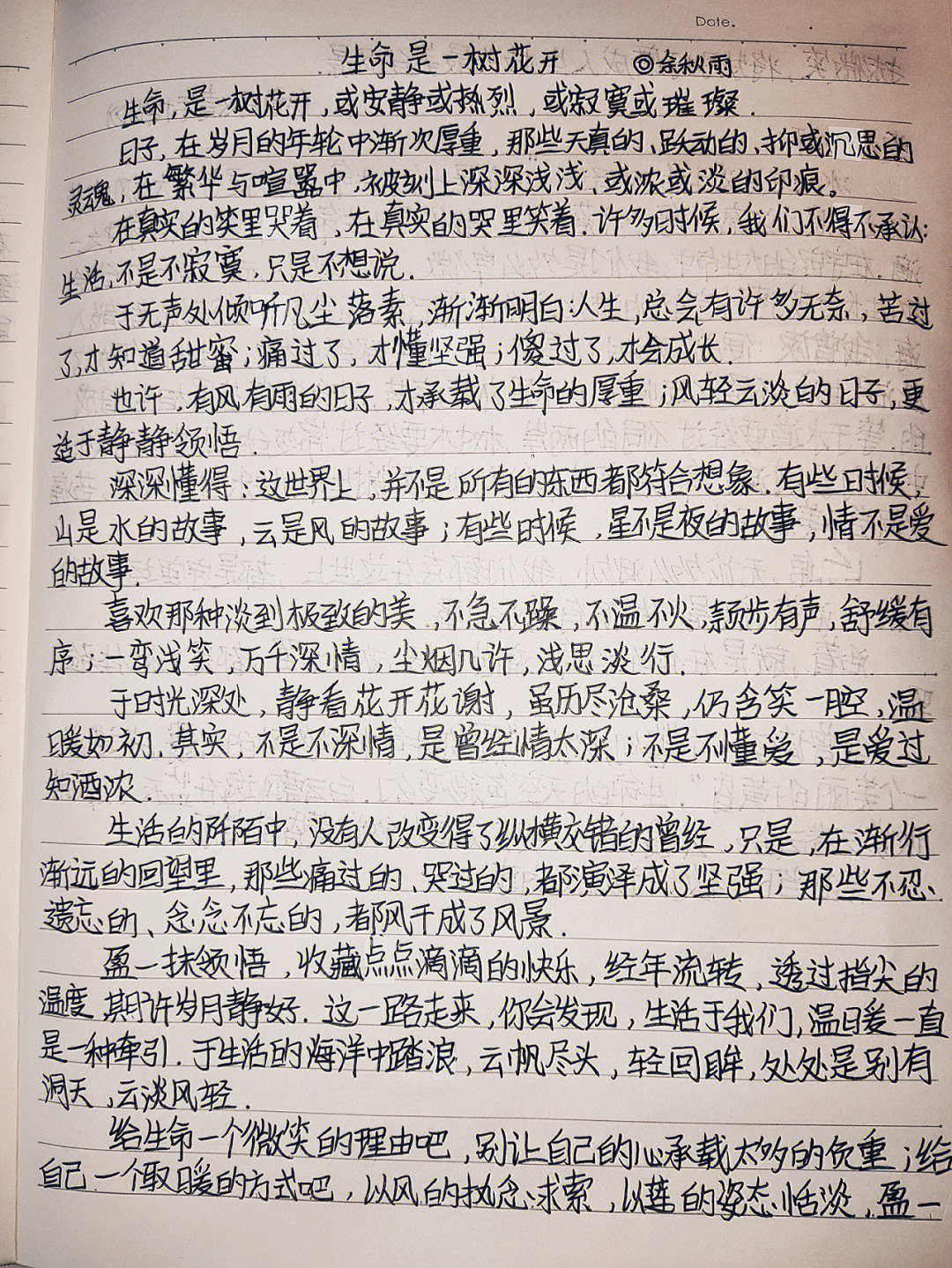 心靈深處的詩意邂逅，最新美文摘抄精選