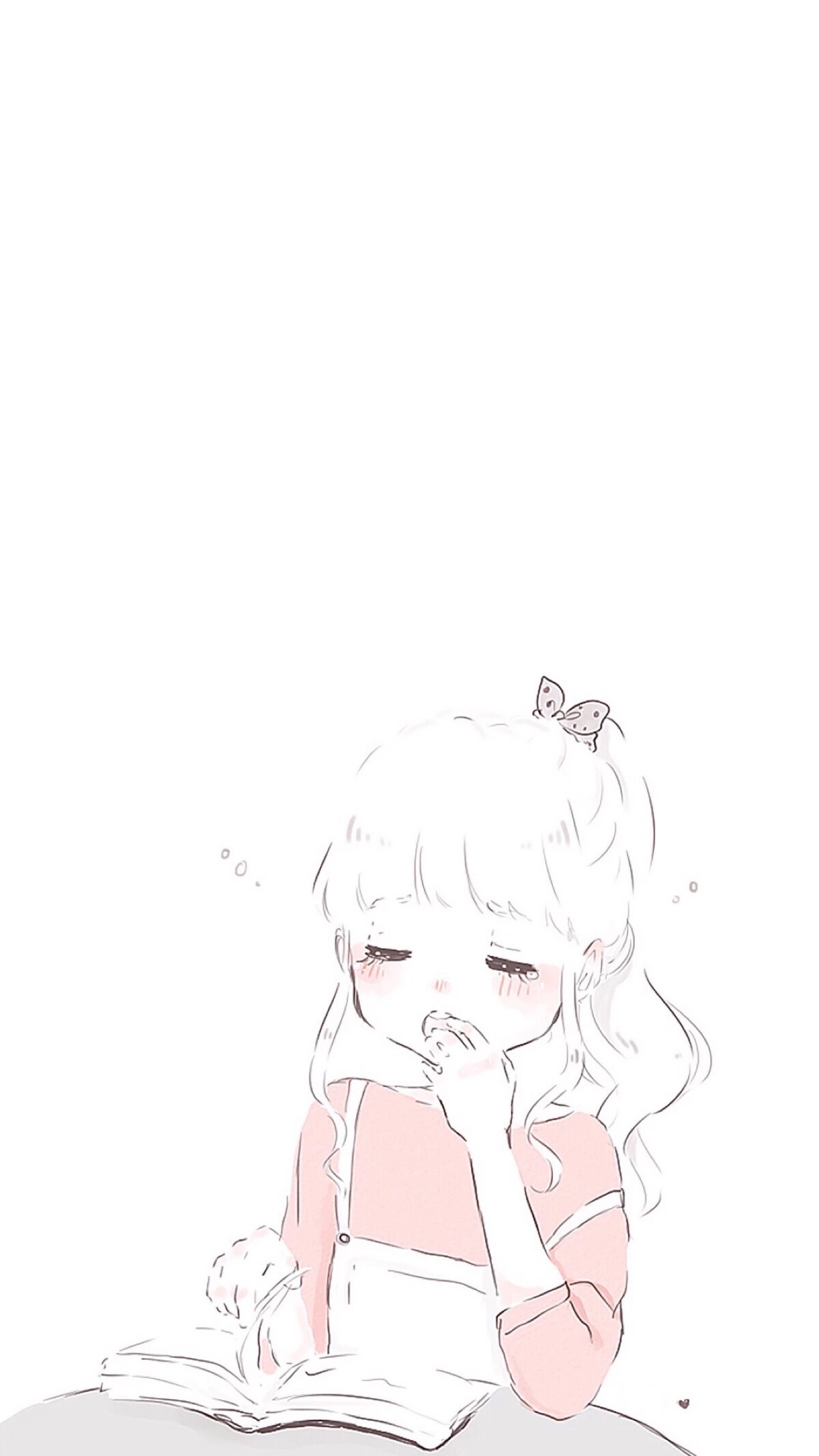 動漫圖簡單，自然美景的心靈之旅